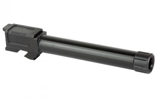 Rosco Manufacturing Bloodline, 9MM, 5" 416R Stainless Steel Barrel, Threaded, 1/2x28", 1:10, Melonite Finish, Nitride Black, Fits Glock 17 BL-G17-9MM-M-TB