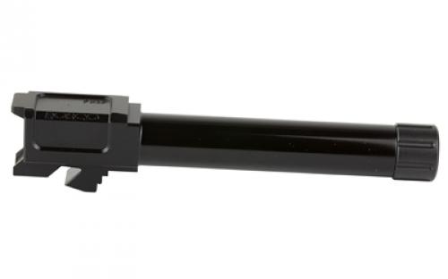 Rosco Manufacturing Bloodline, 9MM, 4.6" 416R Stainless Steel Barrel, Threaded, 1/2x28", 1:10, Melonite Finish, Nitride Black, Fits Glock 19 BL-G19-9MM-M-TB
