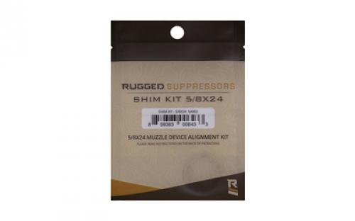 Rugged Suppressors Shim Kit, For Aligning Muzzle Devices, Fits 5/8X24 Muzzle Threading SA002