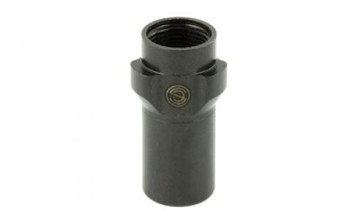 SilencerCo 3-Lug Muzzle Device, 9MM, 1/2X28, Black Finish AC2604