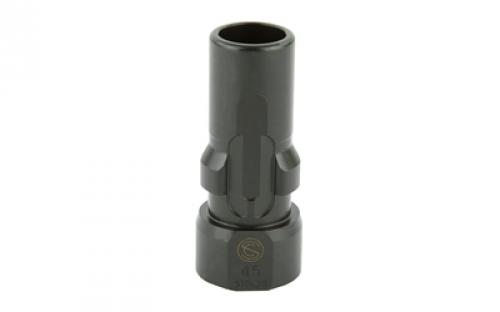 SilencerCo 3-Lug Muzzle Device, 45 ACP, .578x28, Black Finish AC2605