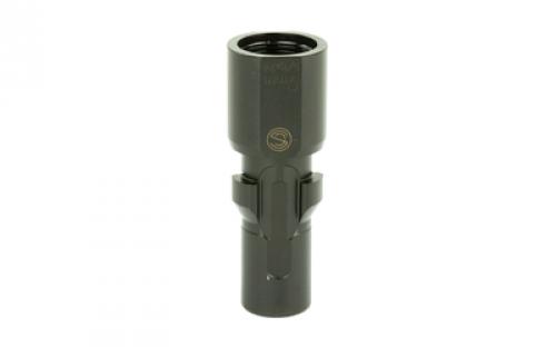 SilencerCo 3-Lug Muzzle Device, 9MM, 5/8X24, Black Finish AC2609