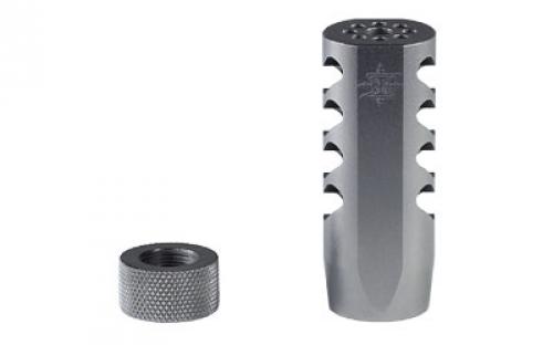 Seekins Precision AR ATC Muzzle Brake, 308 Win/762NATO, Bead Blasted Stainless Finish, 5/8X24 11510037