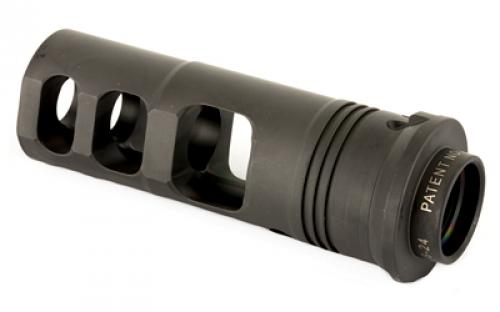 Surefire SOCOM, Muzzle Brake, Suppressor Adapter, 338 Lapua, 5/8 x 24, Right Hand, Black SFMB-338-5/8-24