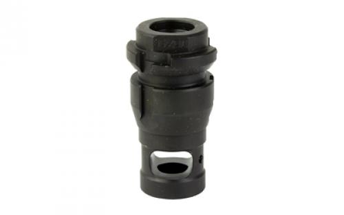 Sons of Liberty Gun Works NOX, Muzzle Brake, 556NATO/9MM, Nitride Finish, Black, 1/2X28, Fits Dead Air Armament Suppressors, and KeyMount Accessories, Single Chamber, Includes Timing Shims NOXSC-556
