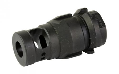 Sons of Liberty Gun Works NOX, Muzzle Brake, 556NATO/9MM, Nitride Finish, Black, 1/2X28, Fits Dead Air Armament Suppressors, and KeyMount Accessories, Single Chamber, Includes Timing Shims NOXSC-556