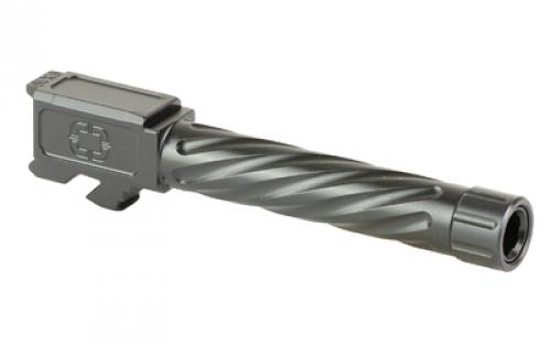 Shadow Systems Match Grade, 4.5" Threaded Barrel, Spiral Fluted, 9MM, Fits Shadow Systems MR/XR Models, Nitride Finish, Black SG9C-02-03TSPL-NIT