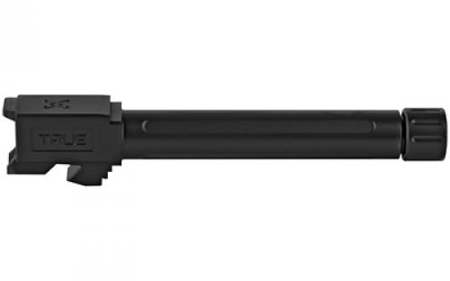 True Precision Barrel, 9MM, Black, Thread Protector, Threaded, Fits Glock 17, Nitride TP-G17B-XTBL