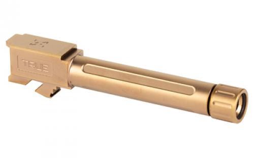 True Precision Threaded Barrel, 9MM, For Glock 19, Copper TiCN Finish, Includes Thread Protector TP-G19B-XTC