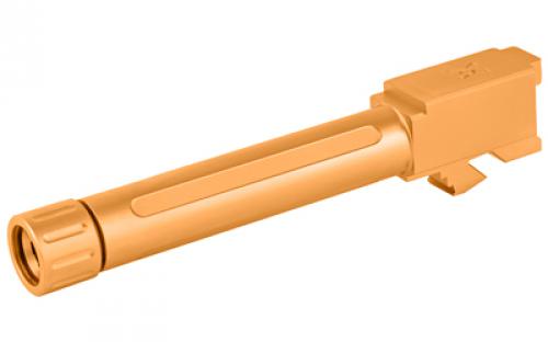 True Precision Barrel, 9MM, Gold Titanium Nitride, Threaded, Fits Glock 19 TP-G19B-XTG