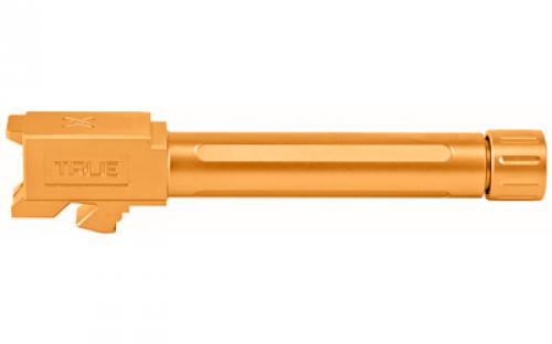 True Precision Barrel, 9MM, Gold Titanium Nitride, Threaded, Fits Glock 19 TP-G19B-XTG
