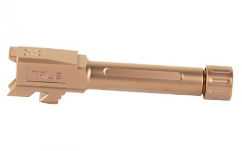 True Precision Threaded Barrel, 9MM, For Glock 43/43X, Copper TiCN Finish, Includes Thread Protector TP-G43B-XTC
