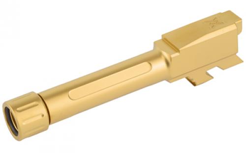 True Precision Threaded Barrel, 9MM, Gold, Fits Glock 43/43X, Titanium Nitride TP-G43B-XTG