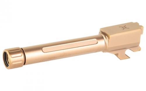 True Precision Threaded Barrel, 9MM, Fits Sig P320 Compact 3.9, Copper TiCN Finish, Includes Thread Protector TP-P32CB-XTC