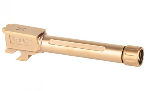 True Precision Threaded Barrel, 9MM, Fits Sig P320 Compact 3.9", Copper TiCN Finish, Includes Thread Protector TP-P32CB-XTC