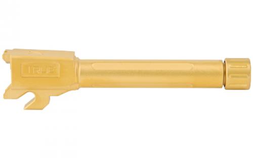 True Precision Barrel, 9MM, Gold Titanium Nitride, Threaded, Fits Sig P320 Compact TP-P32CB-XTG