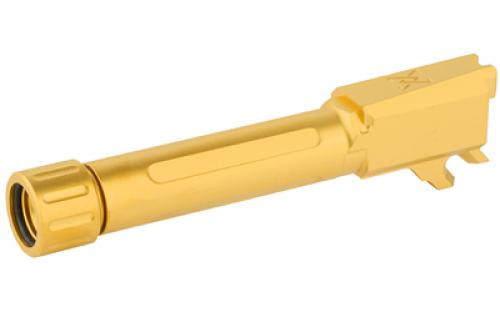 True Precision Barrel, 9MM, Gold, Thread Protector, Threaded, Sig P365 TP-P365B-XTG