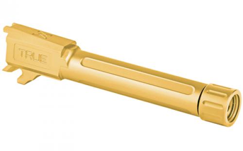 True Precision Barrel, 9MM, Gold, Thread Protector, Threaded, Sig P365XL, Titanium Nitride TP-P365XLB-XTG