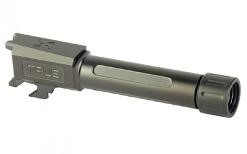 True Precision Threaded Barrel, 9MM, Fits Springfield Armory Hellcat, Black DLC Finish, Includes Thread Protector TP-SHCB-XTBC