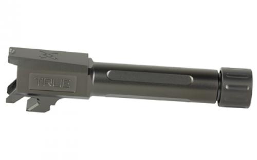 True Precision Threaded Barrel, 9MM, Fits Springfield Armory Hellcat, Black DLC Finish, Includes Thread Protector TP-SHCB-XTBC