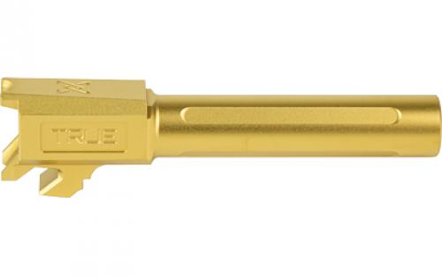 True Precision Barrel, 9MM, Fits Springfield Hellcat Pro, Titanium Nitride Finish, Gold TP-SHCPB-XG