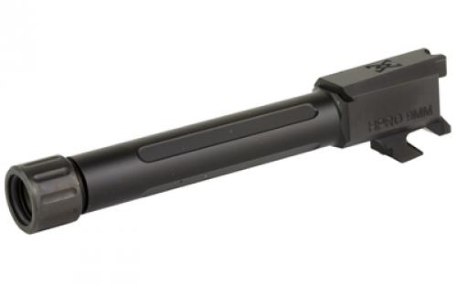 True Precision Barrel, 9MM, Threaded 1/2x28, Fits Springfield Hellcat Pro, Nitride Finish, Black TP-SHCPB-XTBL