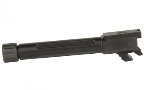 True Precision Barrel, 9MM, Threaded 1/2x28, Fits Springfield Hellcat Pro, Nitride Finish, Black TP-SHCPB-XTBL