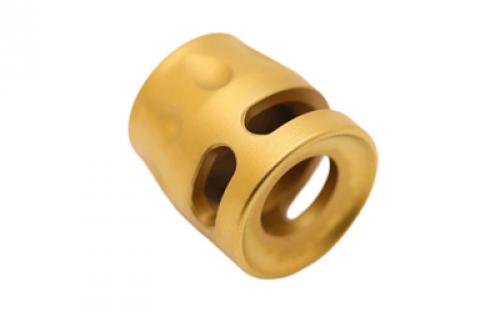 True Precision Micro Comp, Compensator, 9MM, Gold, 1/2-28, Titanium Nitride TP-SMICRO-G