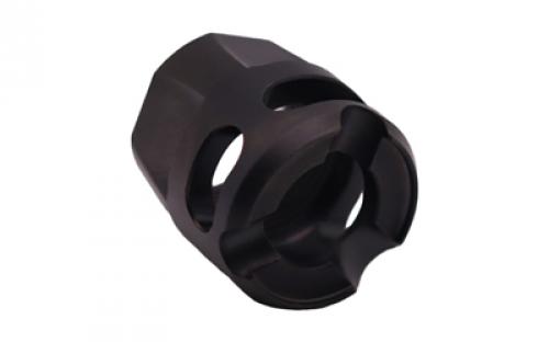 True Precision Y-Micro Comp, Compensator, 9MM, Fits 1/2-28 Threads, DLC Finish, Black TP-YMICRO-BC