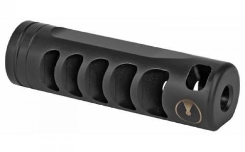 Ultradyne USA Apollo S Compensator Muzzle Brake with Timing Nut AR-10 6.5, 5/8"-24 Thread, .975 Outside Diameter, Steel Nitride Finish UD10250