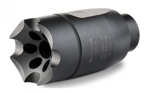 Ultradyne USA ATHENA Linear Compensator, 5.56MM/223REM, Fits AR-15s with 1/2X28 Threads, Black, 3.8 oz., 416 Stainless Steel, Includes Shrouded Timing Nut UD10660