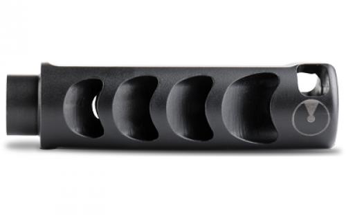 Ultradyne USA APOLLO Brake, 5.56MM/223REM, Fits AR-15s with 1/2X28 Threads, Black, 4.4 oz., 416 Stainless Steel, Includes Shrouded Timing Nut UD10680