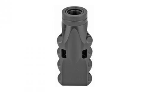 Ultradyne USA Pegasus Compensator Muzzle Brake with Timing Nut, AR, 556/223, 1/2"x28 Thread, 1.25" Outside Diameter, 416 SS, Black Nitride Finish UD11010