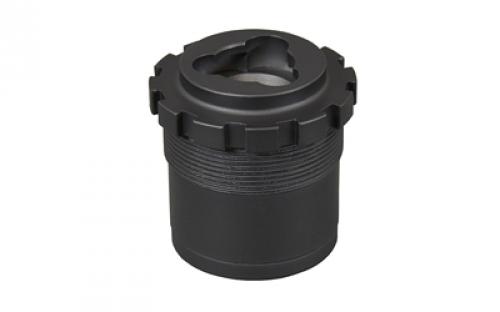 Yankee Hill Machine Co HEAVY DUTY 3-Lug Adapter, Replaces Any 1-3/8-24 Mount, Matte Finish, Black YHM-2050