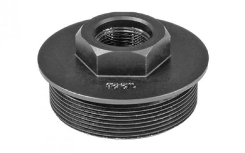 Yankee Hill Machine Co Universal Suppressor Mount, Coverts HUB Mount to Direct Thread, 1/2-28, Melonite QPQ Finish, Black YHM-2145-28