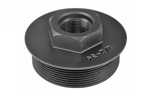 Yankee Hill Machine Co Universal Suppressor Mount, Coverts HUB Mount to Direct Thread, 1/2X36, Melonite QPQ Finish, Black YHM-2145-36