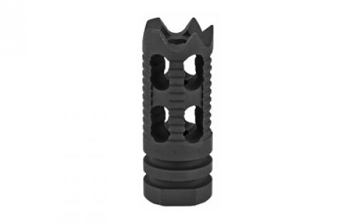 Yankee Hill Machine Co Phantom Muzzle Brake, Aggressive/Toothed, 1/2X28, Fits AR Rifles, Black Finish YHM-28-5M1