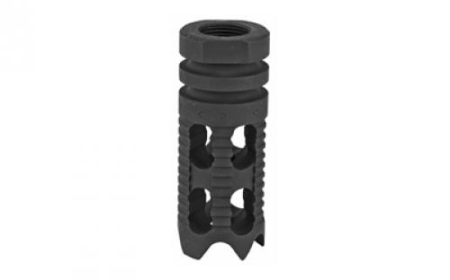 Yankee Hill Machine Co Phantom Muzzle Brake, Aggressive/Toothed, 1/2X28, Fits AR Rifles, Black Finish YHM-28-5M1