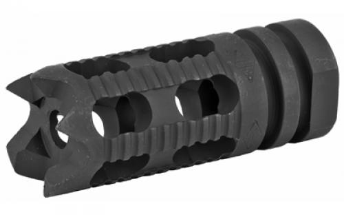 Yankee Hill Machine Co Phantom Muzzle Brake, Aggressive/Toothed, 1/2X28, Fits AR Rifles, Black Finish YHM-28-5M1