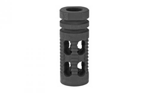 Yankee Hill Machine Co Phantom Muzzle Brake, Smooth, 1/2X28, Fits AR Rifles, Black Finish YHM-28-5M2