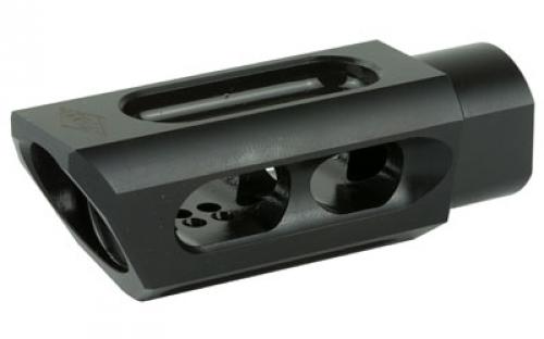 Yankee Hill Machine Co Slant Brake/Compensator, Muzzle Brake, 30 Caliber, Black, 5/8X24, AR YHM-3085-MB-A