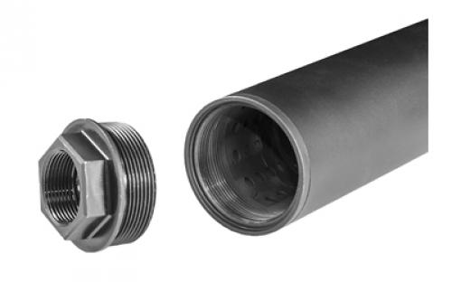 Yankee Hill Machine Co Sidewinder Direct Thread Adapter, 1/2-28, Converts the Sidewinder, Cobra M2, and Cobra to Direct Thread, Black YHM-3251