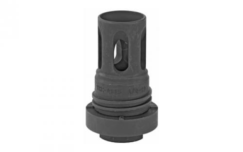 Yankee Hill Machine Co Mini QD Flash Hider, Matte Black, 1/2-28 Thread, Fits Turbo T2, Turbo K, Resonator, Resonator R2, Resonator K, Nitro .30, All Phantom .30 caliber YHM-4315-28A