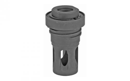 Yankee Hill Machine Co Mini QD Flash Hider, Matte Black, 1/2X36" Thread, Fits Turbo T2, Turbo K, Resonator, Resonator R2, Resonator K, Nitro .30, All Phantom .30 caliber YHM-4315-36A