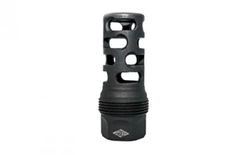 Yankee Hill Machine Co sRx Muzzle Brake, 5/8-24, Compatible with sRx Low Profile Adapter, Attaches to Suppressors with 1-3/8x24 Thread Pitch, Black Oxide Finish YHM-4405-MB-24