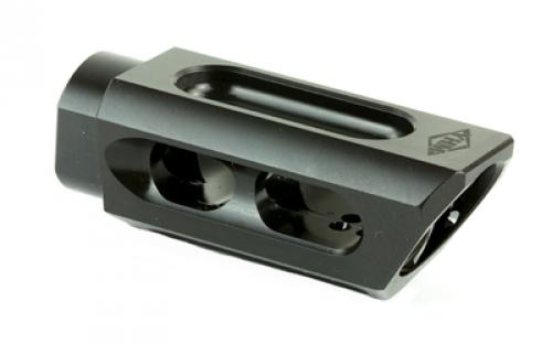 Yankee Hill Machine Co Slant Brake/Compensator, Muzzle Brake, 9MM, Black, 1/2X36, AR YHM-85-MB-A