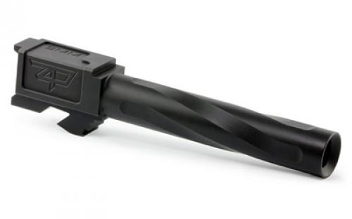 Zaffiri Precision Pistol Barrel, 9MM, 4.49, Nitride Finish, Black, For Glock 17 Gen 1-4 ZP17BBN