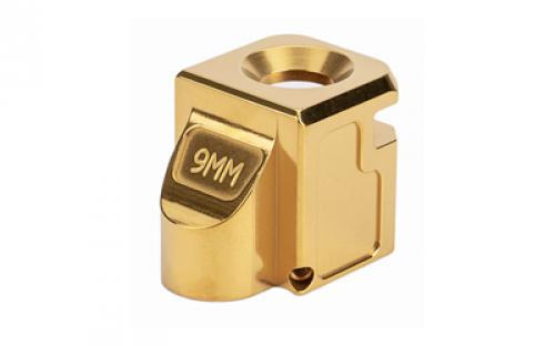 Zaffiri Precision Blowhole, Compensator, 9MM, TiN Finish, Gold, 1/2x28, Fits Glock 43/43X/48 ZP.COMP.43.G