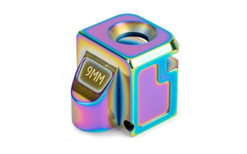 Zaffiri Precision Blowhole, Compensator, 9MM, Spectrum (Rainbow PVD), 1/2x28, For Glock 17/19/34 9mm Gen 1-5 ZP.COMP.SP