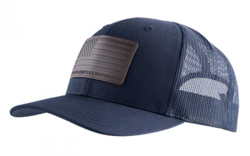 Magpul Industries Standard Leather Patch Trucker Hat, Navy, One Size Fits Most MAG1212-410